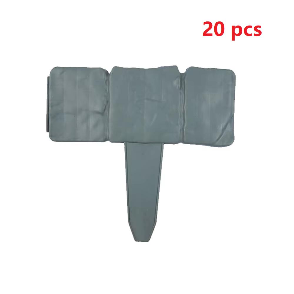 10/20pcs Garden Fence Imitation Stone Plant Support Stake Outdoor Edging Decorative Border DIY Lawn Yard Landscape Plant Fence