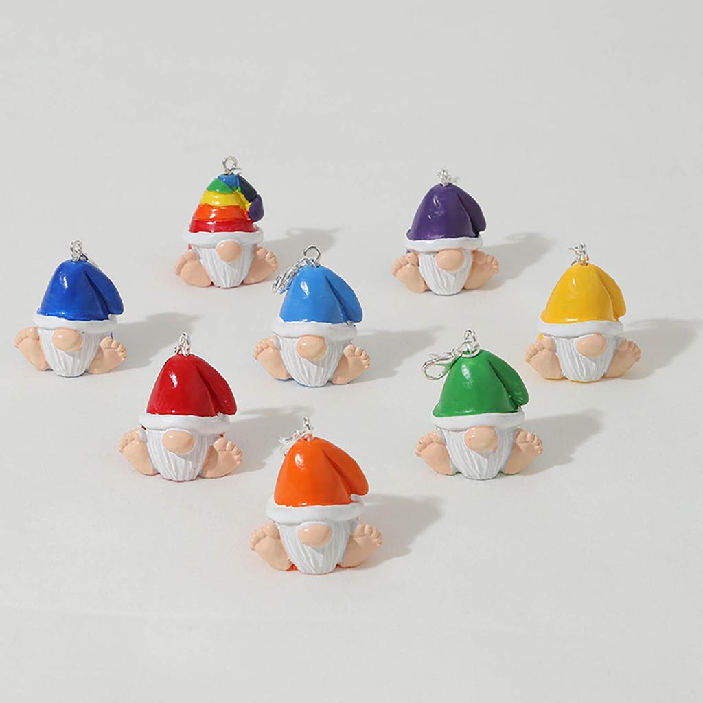 Hanging Gnomes Ornaments, Colorful Gnomes Tree Ornament Decorations