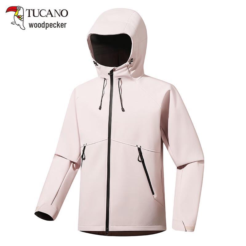 Tucano Women's Windproof Mountain Outdoor Softshell Hooded Jacket