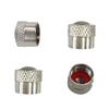 Universal Style Metal Car Anti-rust Motorbike Wheel Tire Valves Stem Cap Airtight Cover Dustproof with Rubber Seal Rings