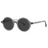 Fashion TR90 Round Big Frame Myopia Optical Prescription Gray Sunglasses For Women Men Driving Fishing Retro Sunglasses 0 To-6.0