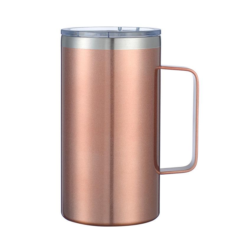 30oz Car Thermos Cup - 304 Stainless Steel Vacuum Insulated, Spray-Painted for Hot & Cold Drinks