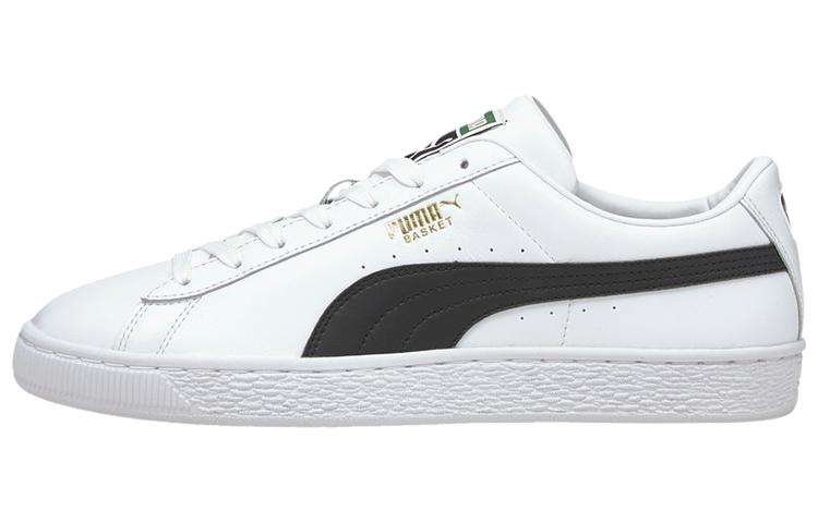 Puma Basket Classic 21  White Black  35.5