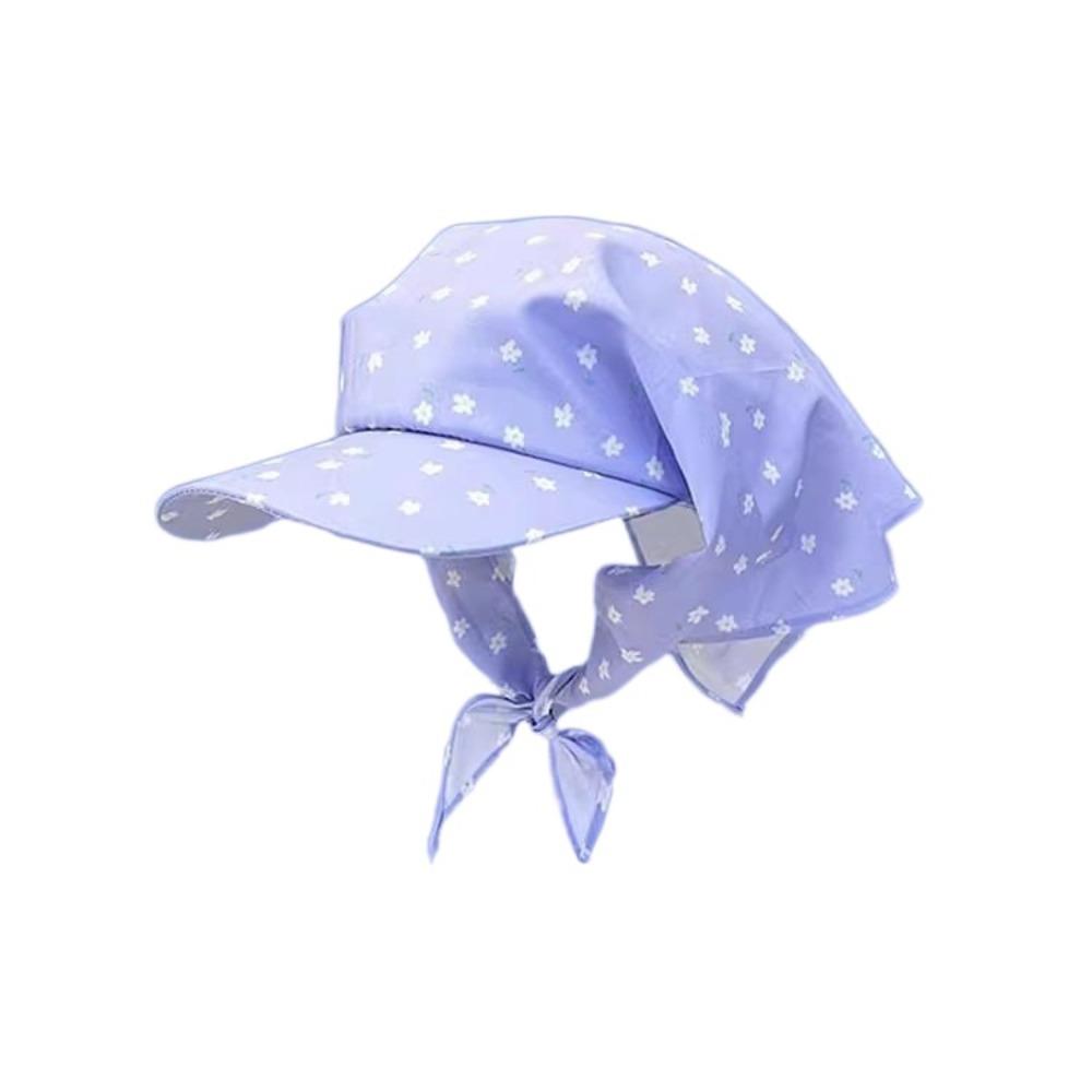

Sun-Proof Headscarf Caps Flower Printing Baseball Cap Fashion Sun Protection Hat Summer Travel