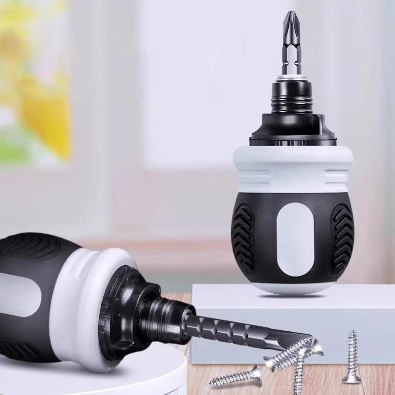 Ratchet Screwdriver Set Short Shaped Radish Head High Hardness Labor-Saving Multi-Functional Dual-Purpose