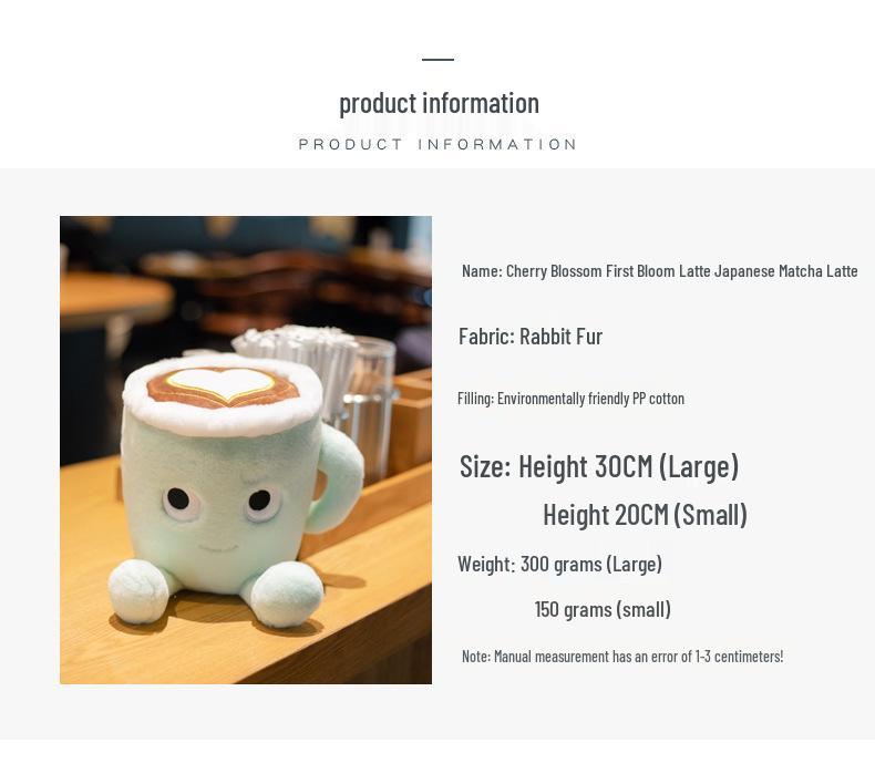 Creative Latte Coffee Cup Plush Toy - Funny Office Gift for Girlfriend's Birthday