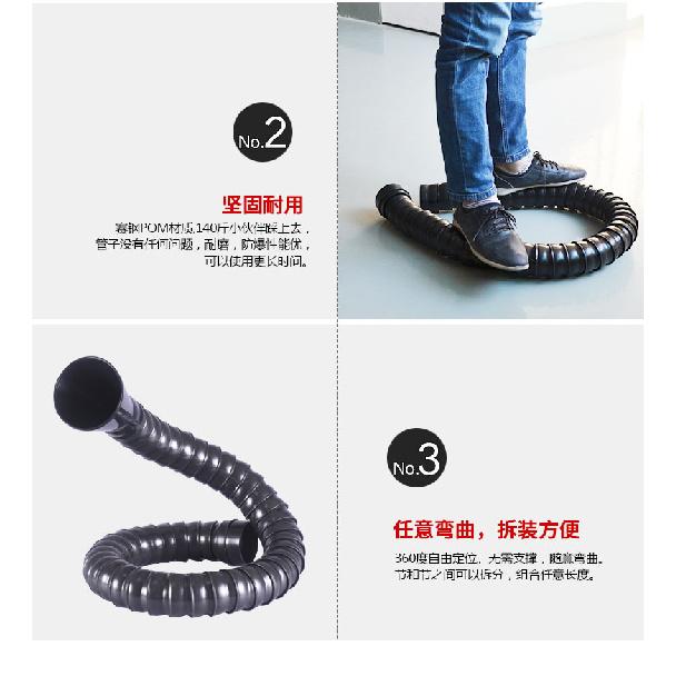 50mm 75mm POM Flexible Smoke Exhaust for Soldering Smoke Extractor Welding Fume Arms with Square Round Hood