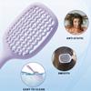 1pc Square Hollow Hair Brush for Men and Women | Wide Tooth Comb for Easy Detangling and Scalp Massage, Vented Detangling Wet Hair Brush,Bouncing Comb