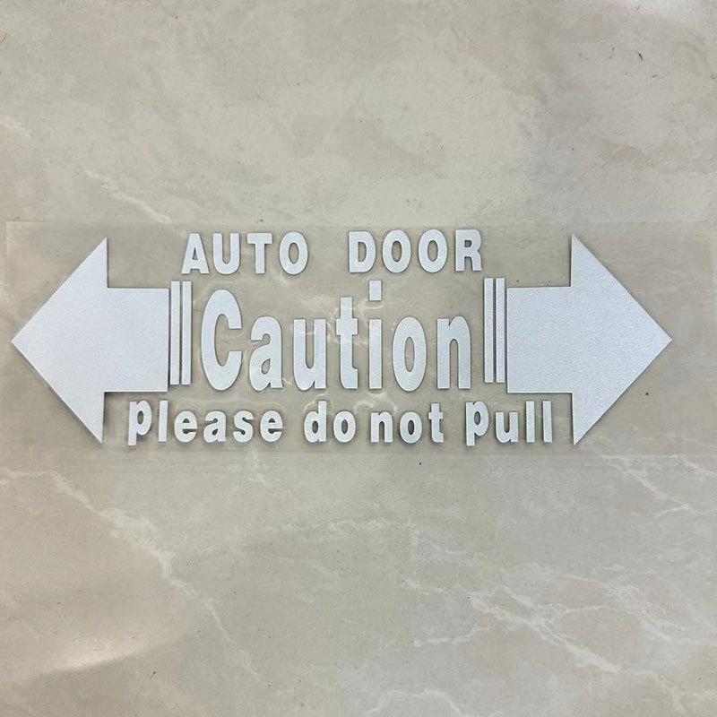 Car Door Stickers Safety Warning Labels Self-Adhesive Decals Do Not Pull Handle Durable Waterproof Universal Fit For All