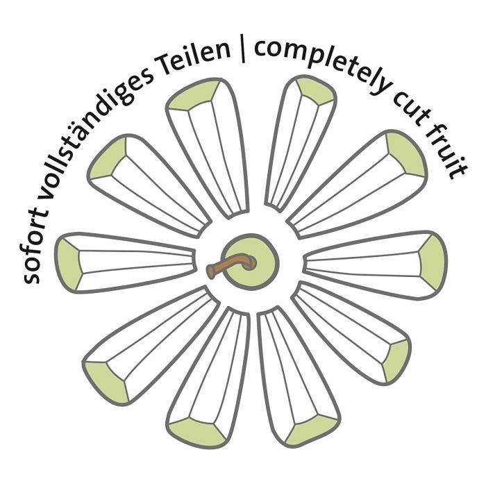 Coupe-pommes Et Poires - Westmark - Divisorex - Plateau En Aluminium - Acier Inoxydable - Rouge