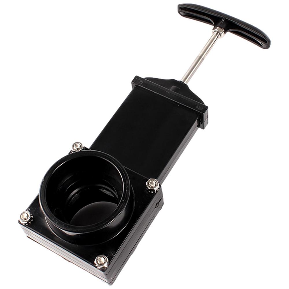 

RV Waste Valve 50mm Multifunctional Sewage Valve For Camper Camping Car Replacement Gadgets To Drain Water Waste For Campers чорний