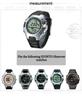 Rubber Black Strap SS0S4723000 for Suunto Observer SR X6HRM DEC19 P45 Men's Sports Watch Wristband Bracelet Accessories