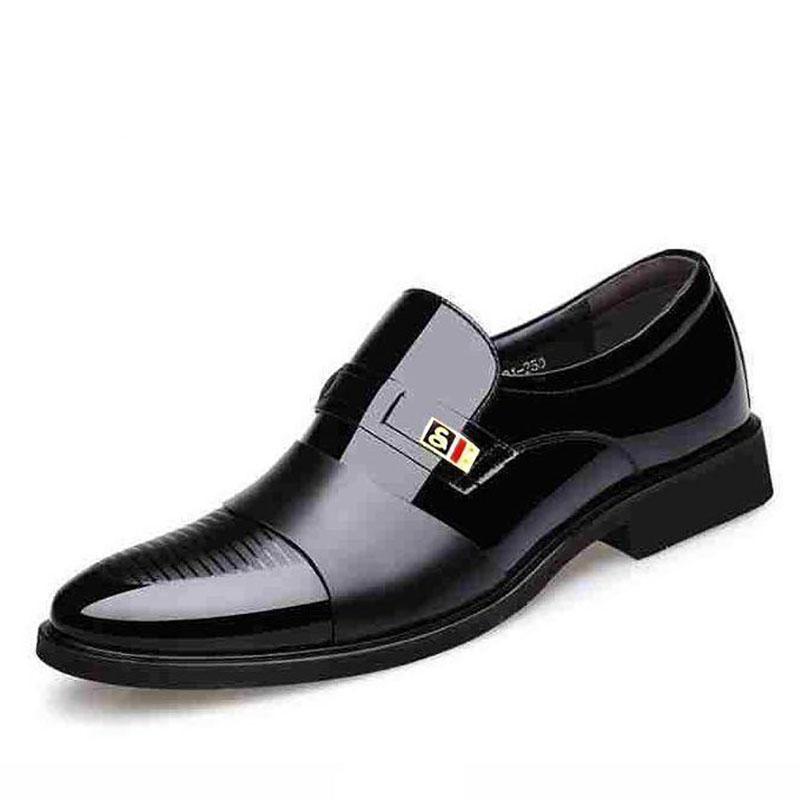 Zapatos De Vestir Para Joven Estilo 204Lad5 Marca Adriano Borzani Acabado  Piel Color Negro
