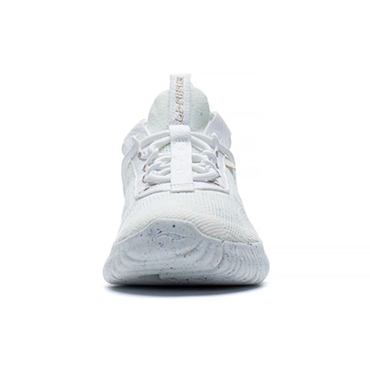 Li-Ning Wukong One-Piece Woven Lightweight Soft Trendy Sports Casual Shoes Women Sneakers White AGLS026-1
