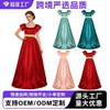Bridgeton Regency Kleid Cosplay Viktorianisches Abendkleid Laufsteg Seidensatin Kleid
