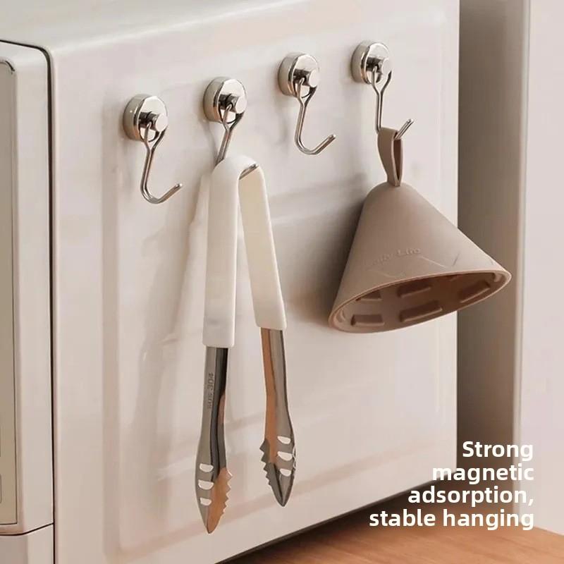 1/2 Stück Großhandel Extra Starke Magnete mit Haken zum Aufhängen Magnetische Haken Schwerlast Neodym Seltene Erde Magnetische Aufhänger