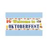 Munich Oktoberfest Outdoor Patio Party Bunting Banner, German Theme Backdrop Decor, Waterproof Durable Festival Flag