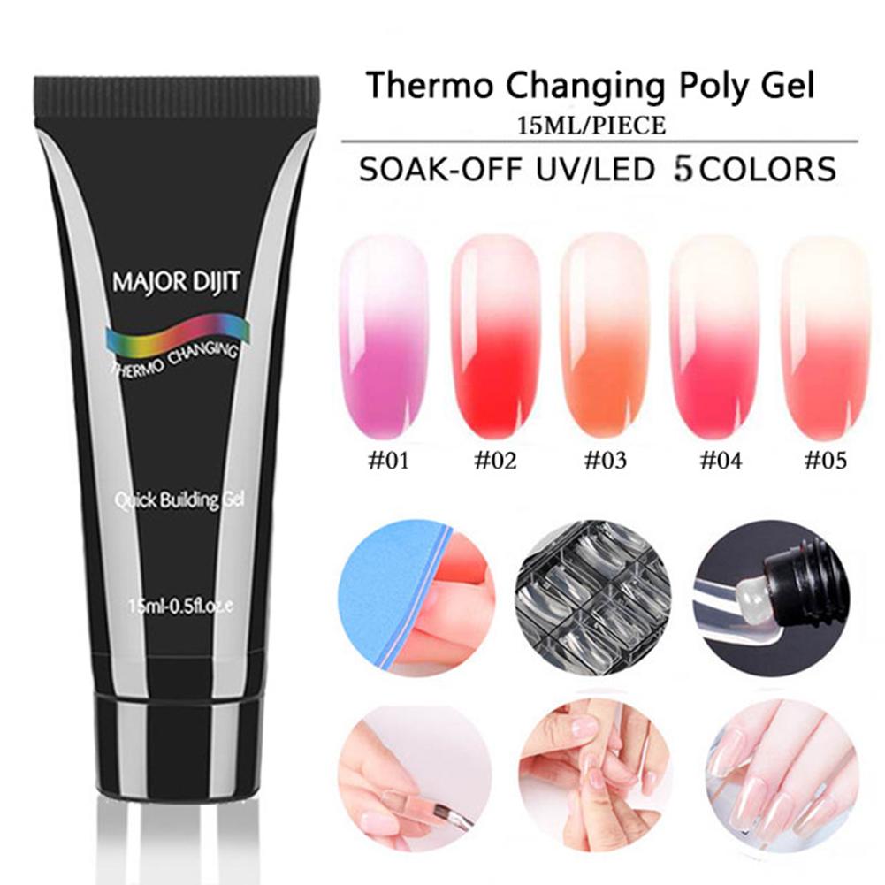 

Известный красивый женский полигель для ногтей, долговечный гель-строитель, быстросохнущий, меняющий цвет, основа