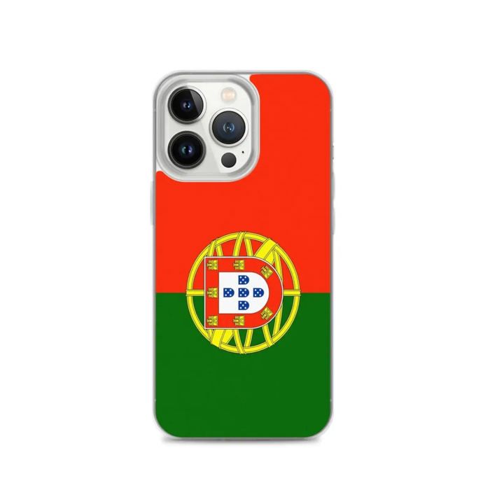 Coque iPhone - Portugal - Drapeau - Souple - Multicolore - Compatible iPhone 13 Pro