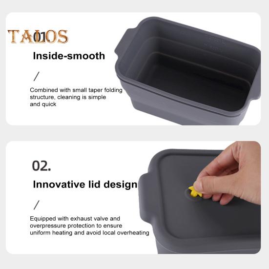 Foldable Silicone Bread Mold Food-Grade Rectangular Sourdough Baking Pan & Storage Container for Toast Cakes Space-Saving Kitchen Tool for Home