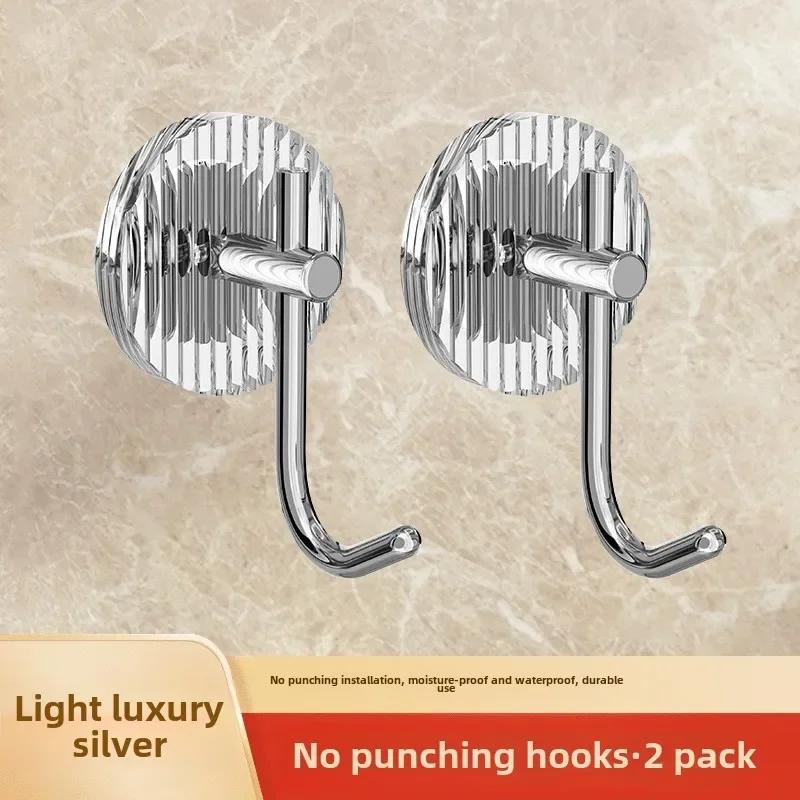 

2 шт. самоклеящиеся настенные крючки водонепроницаемые крючки для полотенец акриловые для ванной комнаты душа дома организация для роскошного дизайна сильная фиксация