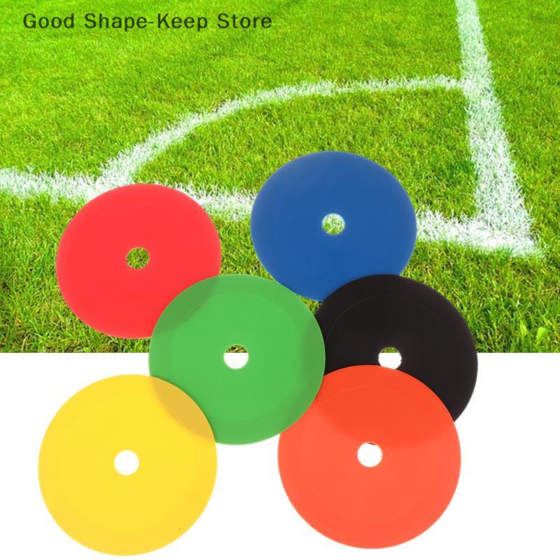 10 Bucăți Conuri Plate de Fotbal Marcator Disc cu Găuri Fotbal Baschet Sport Ajutoare pentru Antrenament Viteză Agilitate Marcatori