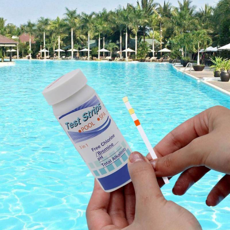 Pool Water Test Strips 6 In 1 Ph Chlorinity Hardness And Alkalinity For Home And Commercial Pools