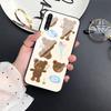 Cute Bear Duck Phone Case For Samsung Galaxy A72 A22 A21s A03 Core A52 A70 A71 A73 A53 A13 5g A03 A42 Tempered Glass Cover