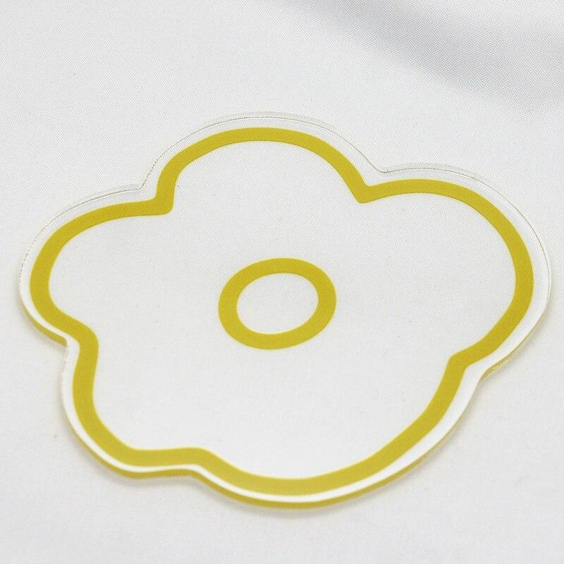 Cup Placemat Tea Coffee Milk Cups Pads Korean Ins Transparent Acrylic Teacup Mat Custom Small Floral Cushion