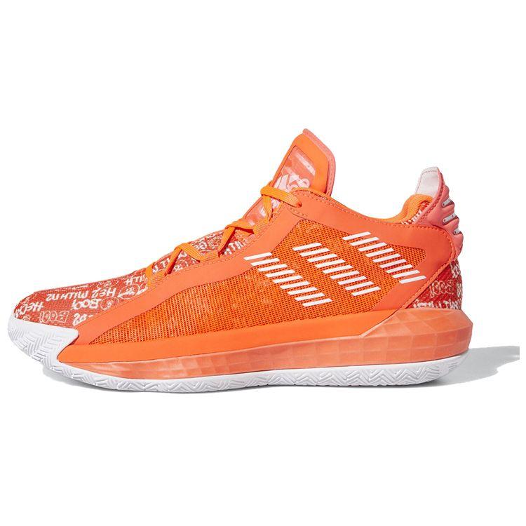 

Adidas Dame 6 Solar Red Мужские кроссовки Cloud-White FU6808