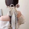 Flower Pearl Fringed Hairpin Small Fresh and Fashionable Fairy Style Hairpin Temperament Versatile High-end Hair Accessories Woman