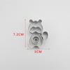 Cartoon animal 3D Combination Mold Squirrel Penguin Raccoon Cookie Mold Stainless Steel Fondant Baking Tool