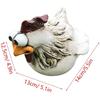 Farmyard Chicken Decor Figurine Garden Ornament Fence Style Cottagecore Home Resin Craft Patio Yard