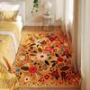 Non-slip Floor Mat Soft Door Gasket Portable Flower Carpet  for Living Room Tea Table Bedside