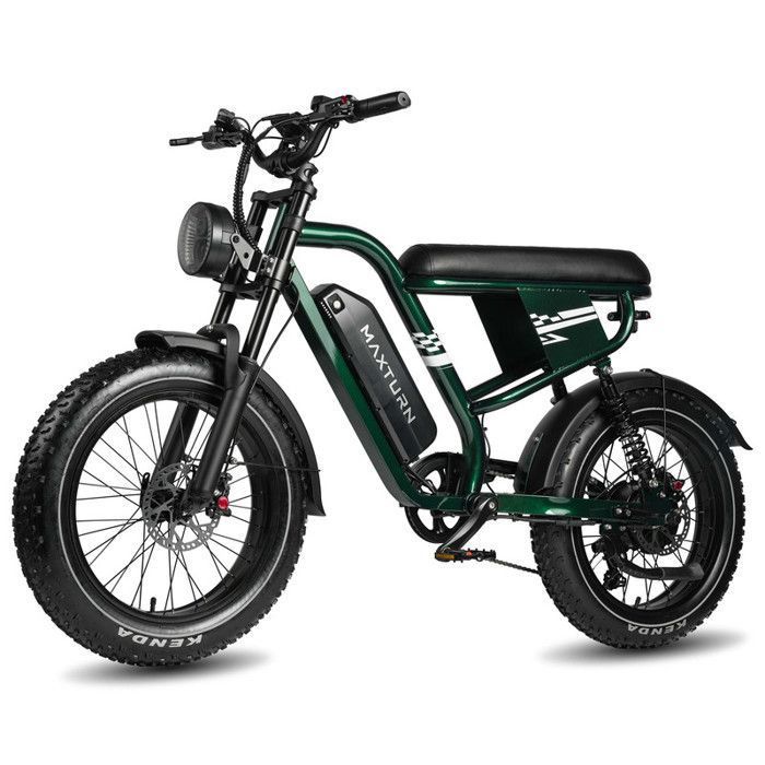 KUKIRIN V&eacute;lo &eacute;lectrique - Maxturn MX10 - Moteur 500 W - Batterie 48V 13,5Ah - Autonomie 80-100 km - Roues 20"" - vert