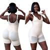 Plus Size Zip-Crotch Full Body Shapewear with Bust and Abdominal Slimming, Hip Lifting