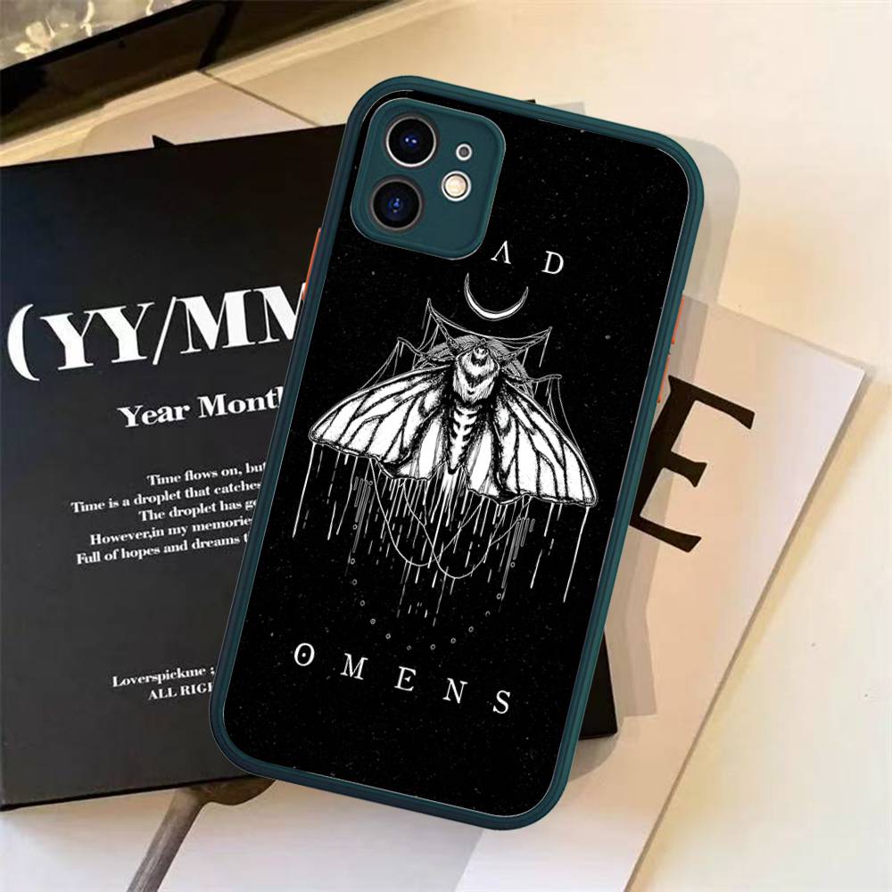 Bad Omens Music Band Phone Case For IPhone 16e 16 15 14 13 12 11 Pro Max X XS Max Plus Matte Clear