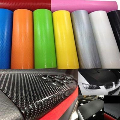 Prático decalque preto rolo de carro adesivo vinil 3D fibra de carbono folha de filme DIY