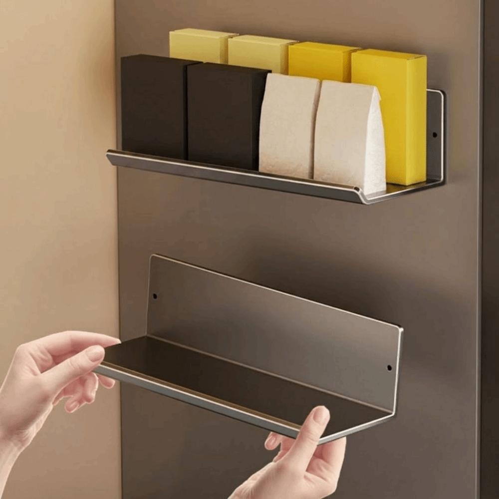 Wandmontiertes magnetisches Lagerregal Platzsparend Haushaltsorganisator Gewürzregal für Gewürze Büro