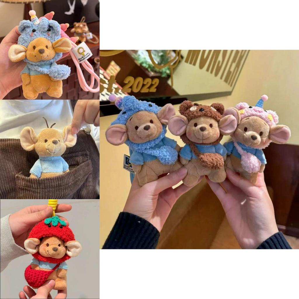 Adorable Plush Keychain Doll Bag For Birthdays Soft Mouse Style Cute Accessory