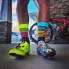 Cycling Socks Cycling Sports Socks Breathable Sweat Wicking Odor Proof Compression Running Socks Basketball Mid Tube Socks