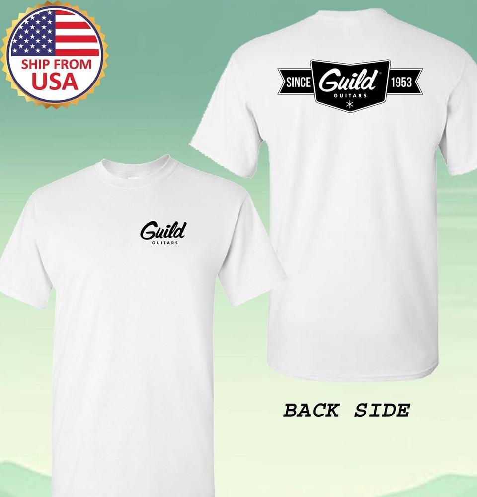 Guild Guitar Since 1953 Men#039;s White Size S5XL Unisex T-Shirt XXL