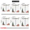 2pcs  2D plane printing Curtains&Window Treatment Christmas Tree Gift Garlands Ornaments (2) Versatile 100% Polyester (without