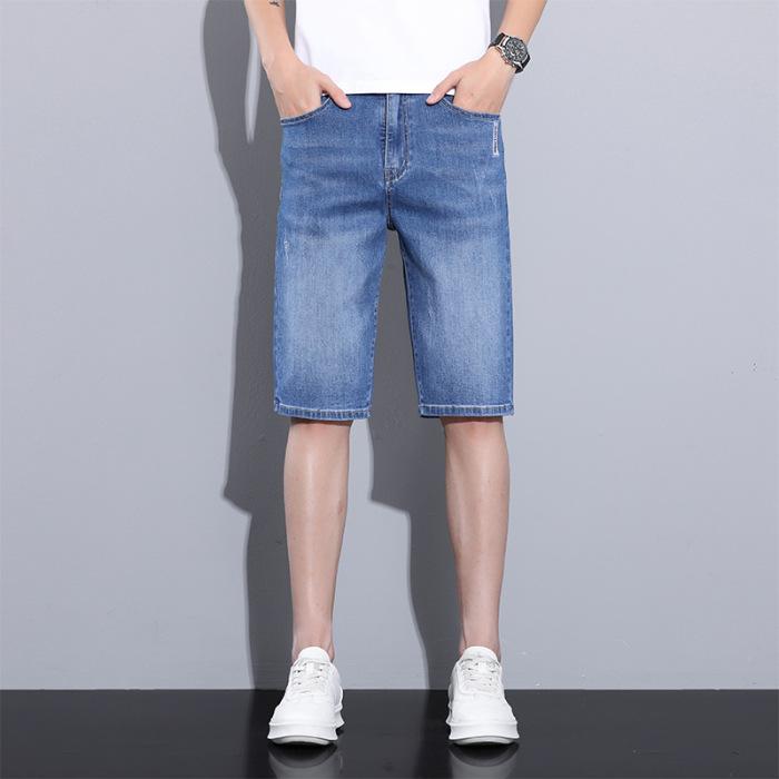 Mid-pants, Summer Slim Fit and Slim New Style Men's Denim Cropped Pants Shorts