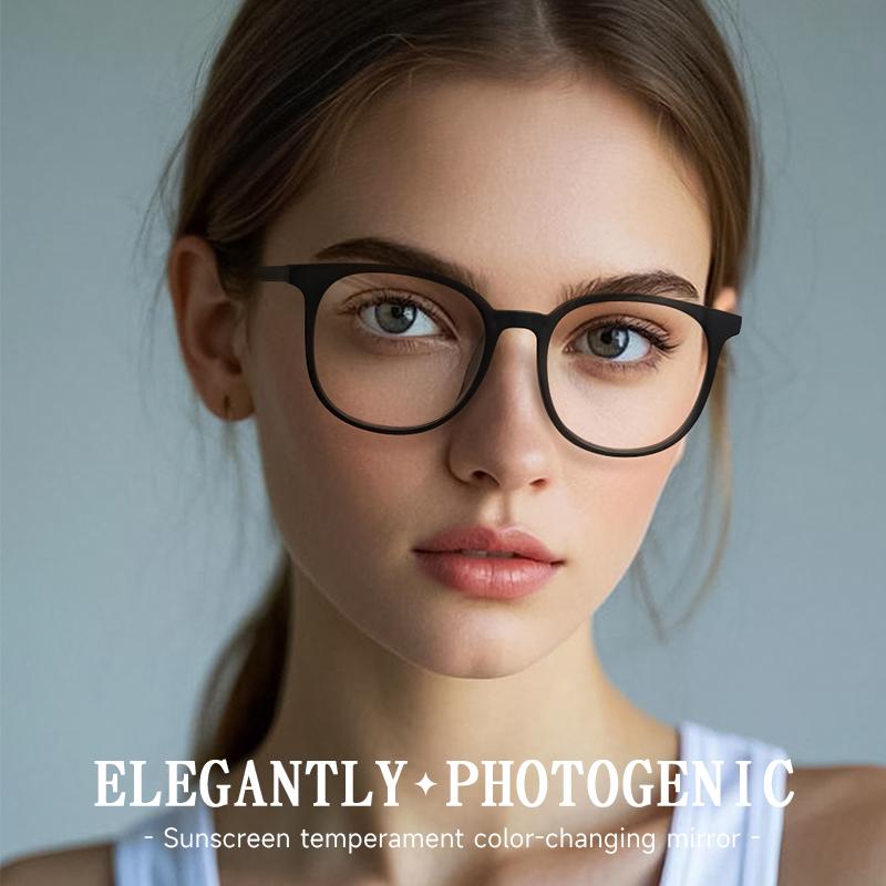 Vintage čtvercové fotochromatické sluneční brýle pro muže ženy UV400 Retro nadrozměrné sluneční brýle Módní doplňky