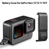Tapa de Batería Plegable Portátil para GoPro Hero 13 12 11 10 9 Negra Puerta Tapa de Batería Extraíble Puerto de Carga Tipo-C Caja Lateral