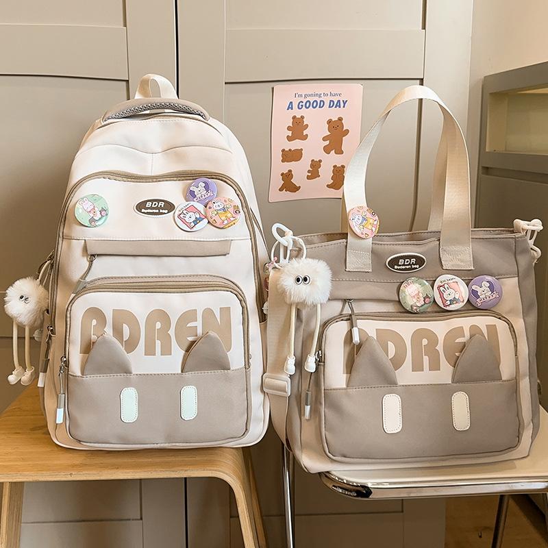 Children's Schoolbags Elementary School Girls Junior High School High School College Students Two Piece Backpack