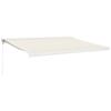 VidaXL Retractable Awning Cream 4x3 M Fabric and Aluminium, Awning, Patio Awning, Outdoor Awning, Garden Awning, 3154528