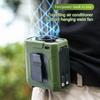 10000mAh Portable Waist Clip Fan Outdoor Portable Cooling Fan With 5 Speeds & Flashlights for Outdoor Camping Travel