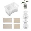 Flexible Silicone Craft Mold For Handmade Resin Casting Hydroponic Planter Diaplsy Base Decorative Vase Creation